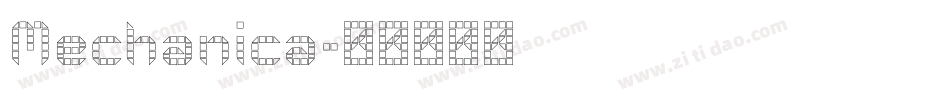 Mechanica字体转换