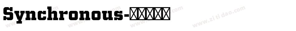 Synchronous字体转换
