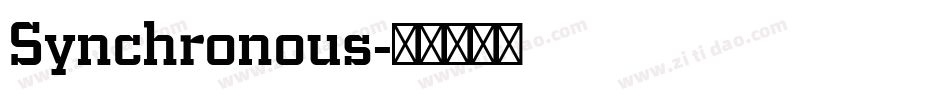 Synchronous字体转换