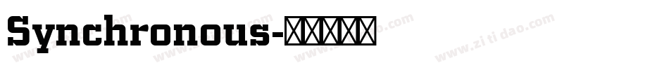 Synchronous字体转换