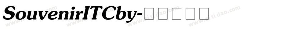 SouvenirITCby字体转换