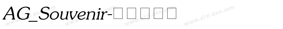 AG_Souvenir字体转换