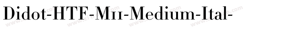 Didot-HTF-M11-Medium-Ital字体转换