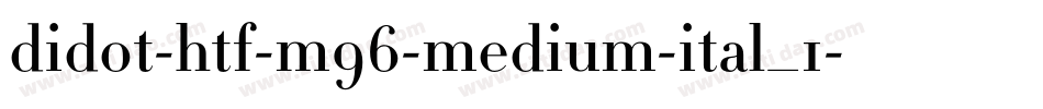 didot-htf-m96-medium-ital_1字体转换