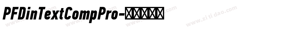 PFDinTextCompPro字体转换