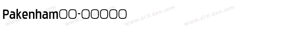 Pakenham字体字体转换