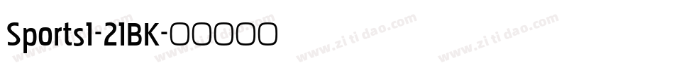 Sports1-21BK字体转换