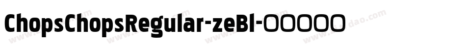 ChopsChopsRegular-zeBl字体转换