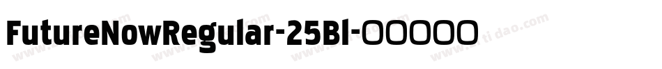 FutureNowRegular-25Bl字体转换