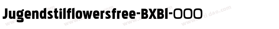 Jugendstilflowersfree-BXBl字体转换