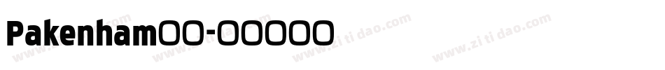 Pakenham字体字体转换