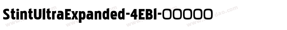 StintUltraExpanded-4EBl字体转换