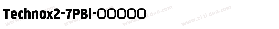 Technox2-7PBl字体转换