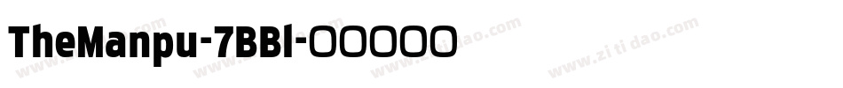 TheManpu-7BBl字体转换