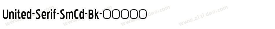 United-Serif-SmCd-Bk字体转换
