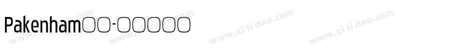 Pakenham字体字体转换