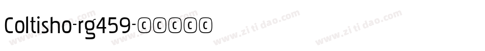 Coltisho-rg459字体转换