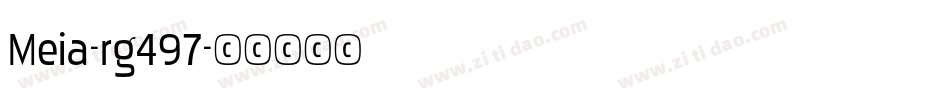 Meia-rg497字体转换