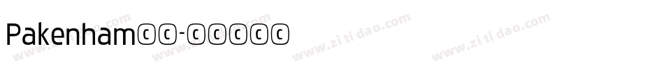 Pakenham字体字体转换