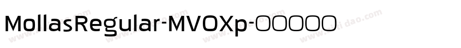 MollasRegular-MVOXp字体转换