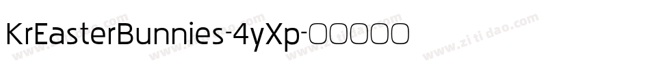 KrEasterBunnies-4yXp字体转换