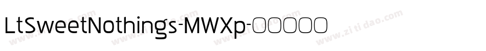 LtSweetNothings-MWXp字体转换