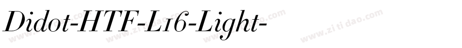 Didot-HTF-L16-Light字体转换