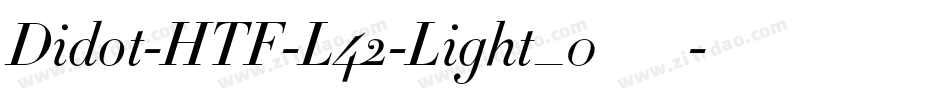 Didot-HTF-L42-Light_0手机版字体转换