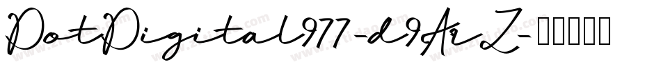 DotDigital977-d9ArZ字体转换