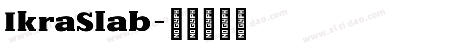 IkraSlab字体转换