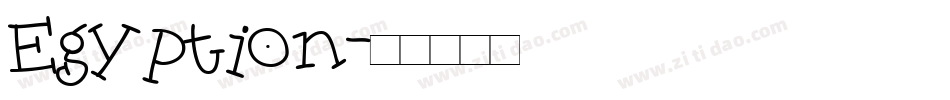 Egyption字体转换