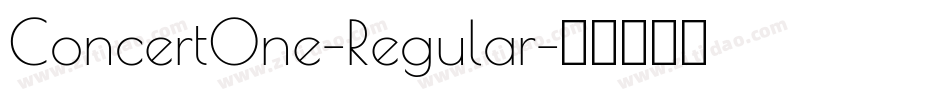 ConcertOne-Regular字体转换
