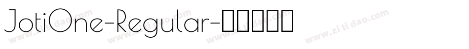 JotiOne-Regular字体转换