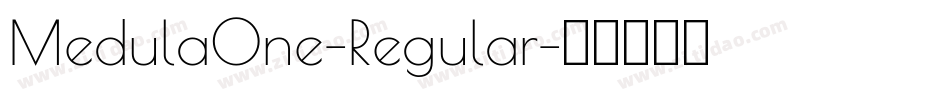 MedulaOne-Regular字体转换