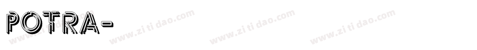 Potra字体转换