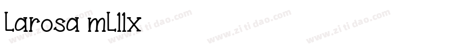 Larosa-mL11x字体转换