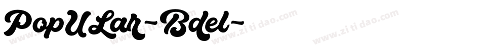 PopULar-Bdel字体转换
