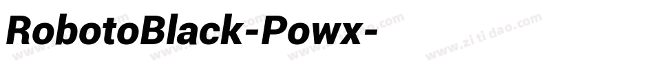 RobotoBlack-Powx字体转换