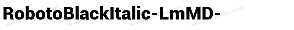 RobotoBlackItalic-LmMD字体转换