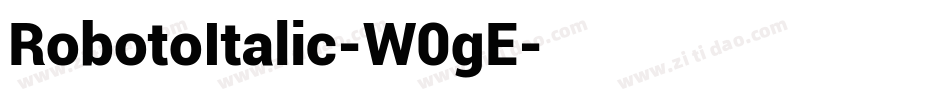 RobotoItalic-W0gE字体转换