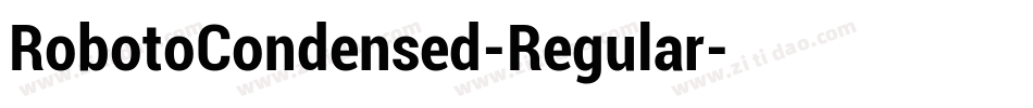 RobotoCondensed-Regular字体转换