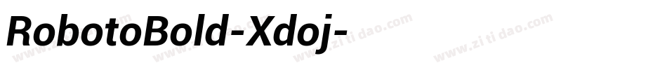 RobotoBold-Xdoj字体转换