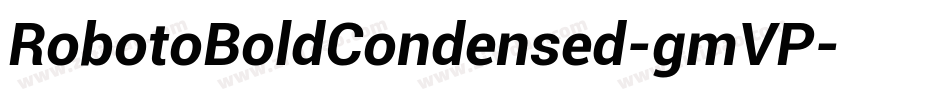 RobotoBoldCondensed-gmVP字体转换