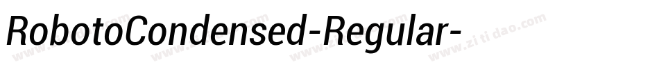 RobotoCondensed-Regular字体转换