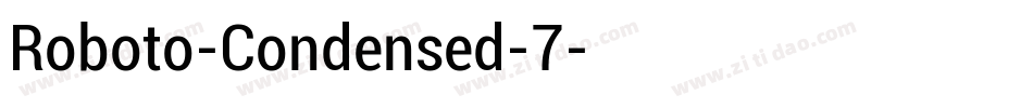 Roboto-Condensed-7字体转换