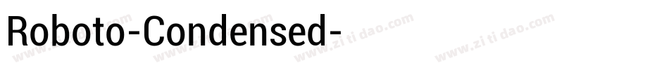 Roboto-Condensed字体转换