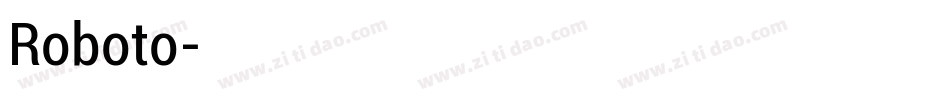 Roboto字体转换