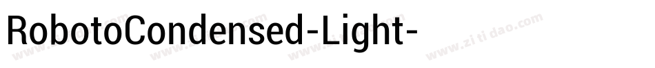 RobotoCondensed-Light字体转换