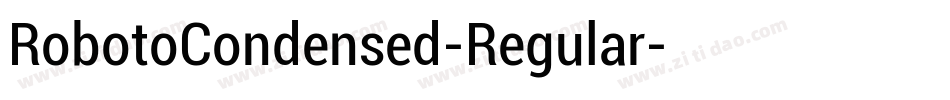 RobotoCondensed-Regular字体转换