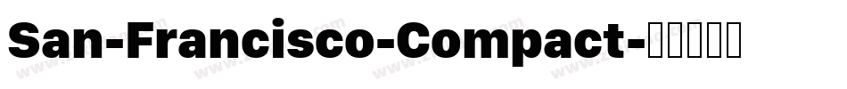 San-Francisco-Compact字体转换